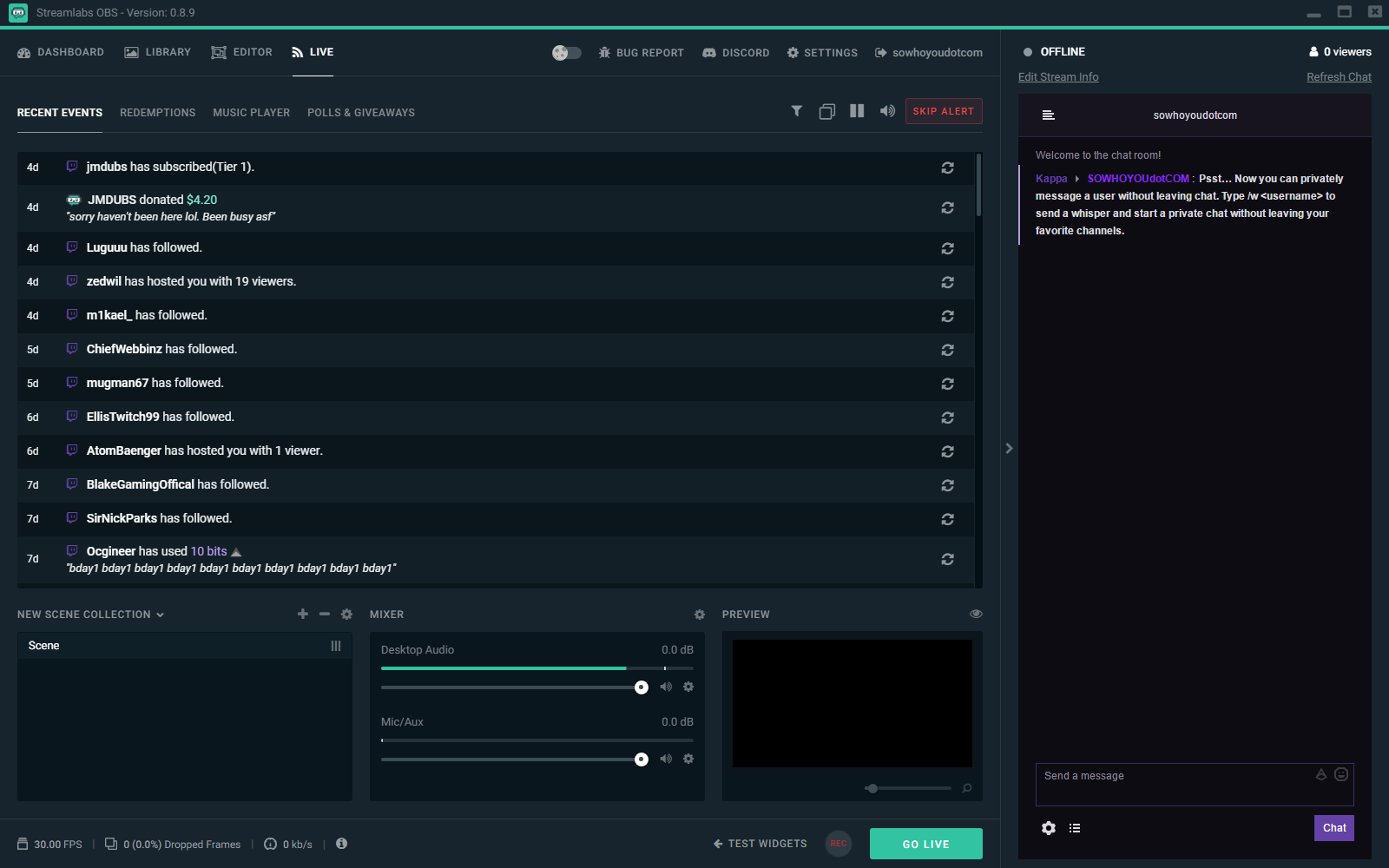 streamlabs obs to discord