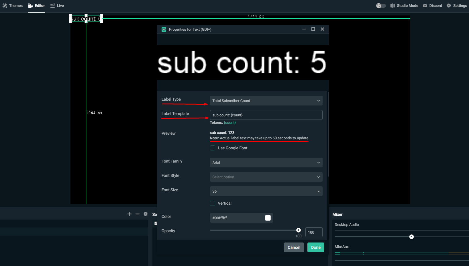 streamlabs obs support