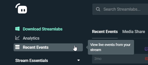 streamlabs screen share